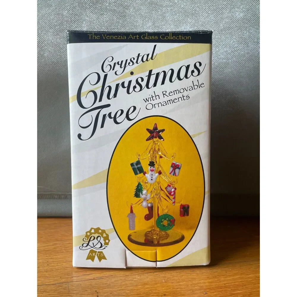 VTG LS Arts Crystal Christmas Tree 6.5